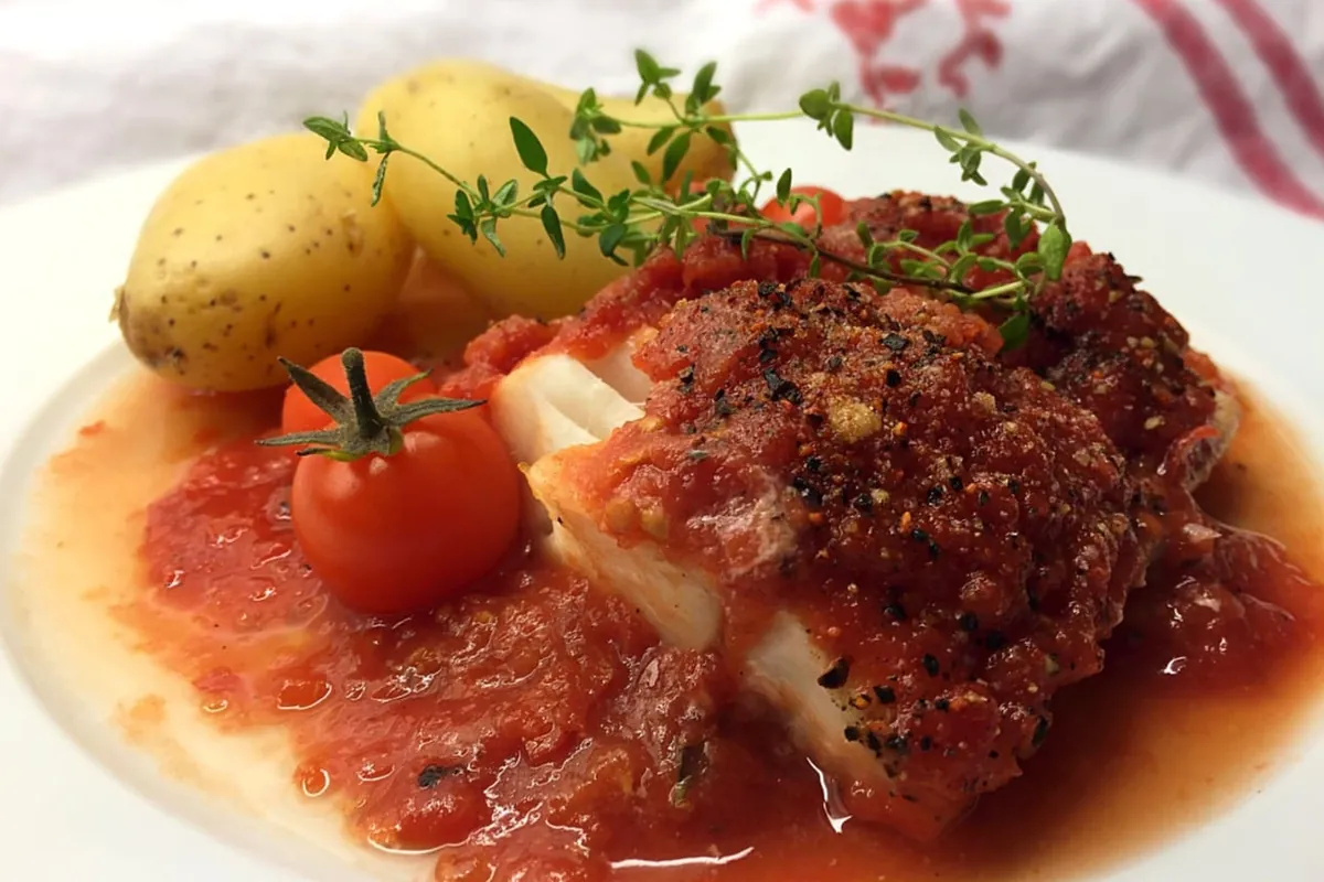 Torsk i tomatsås