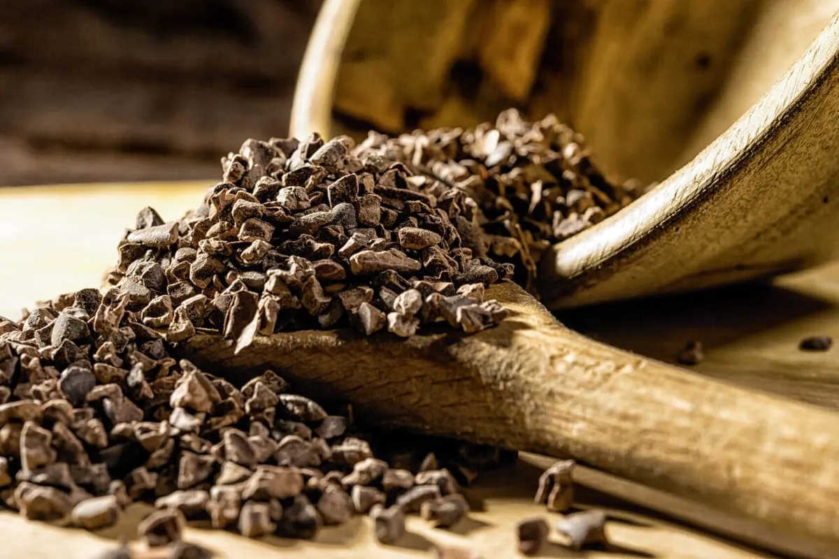 Chokladbites med kakaonibs och flingsalt