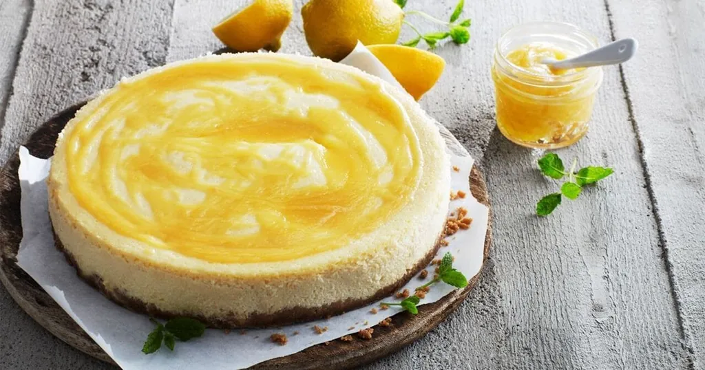 Citroncheesecake med lemoncurd