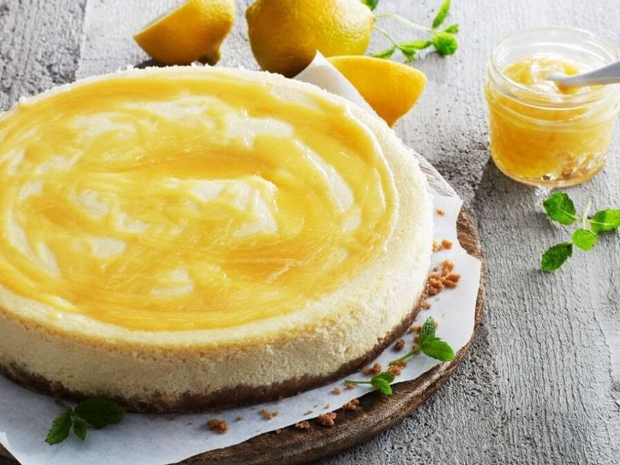 Citroncheesecake med lemoncurd