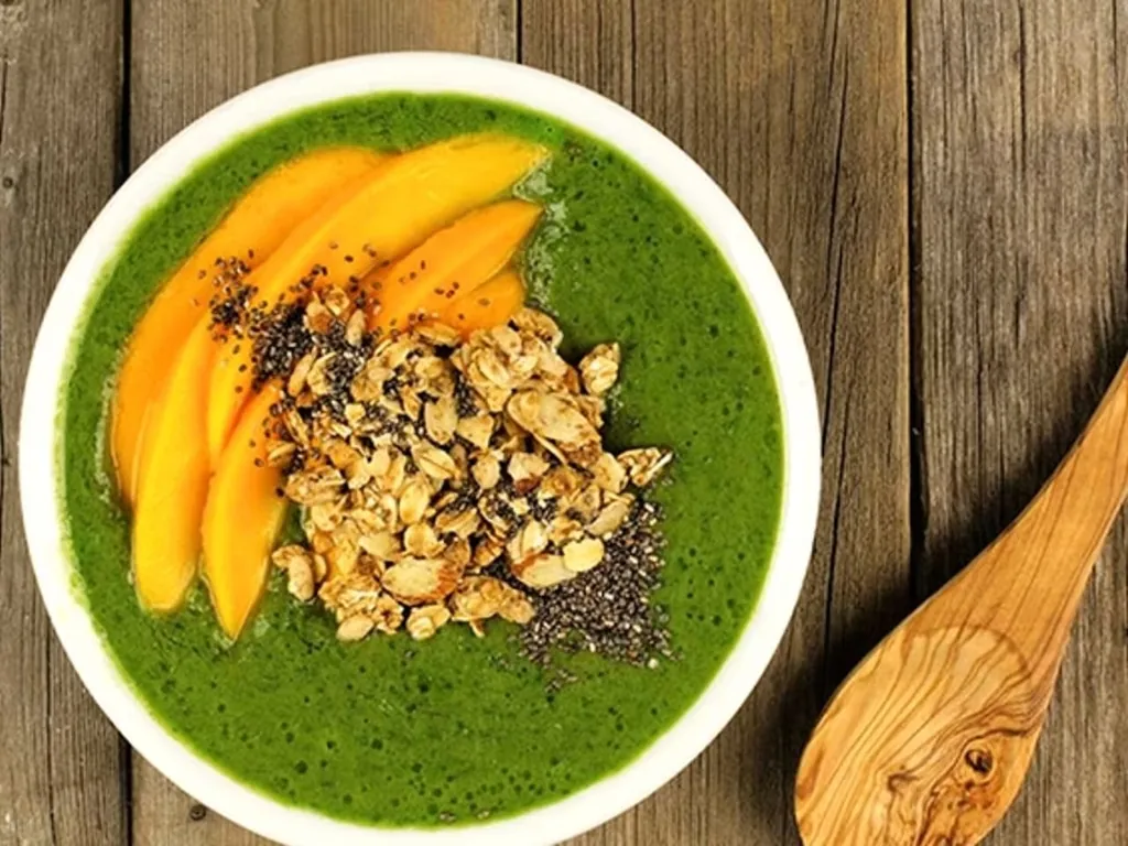 Grön smoothie bowl