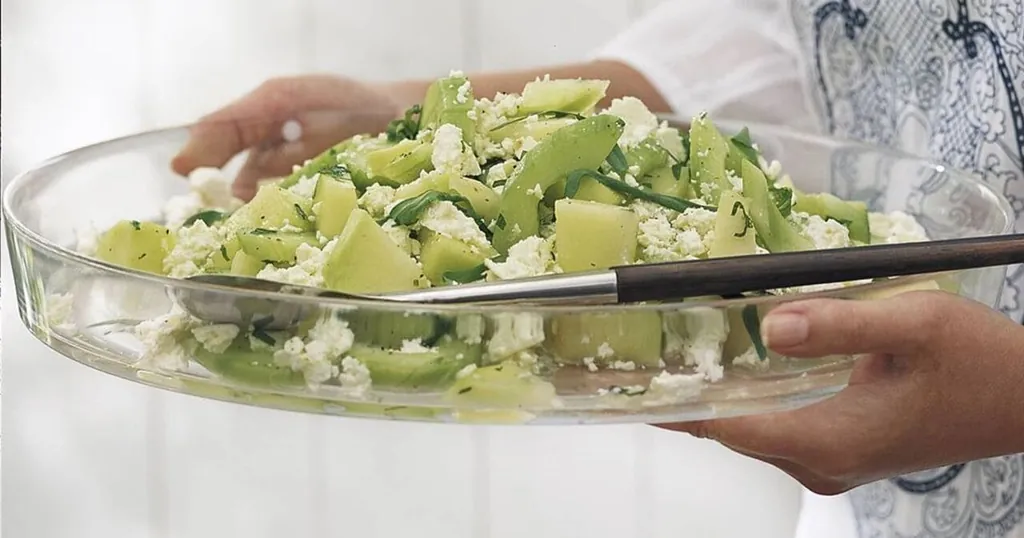 Gurk- och melonsallad
