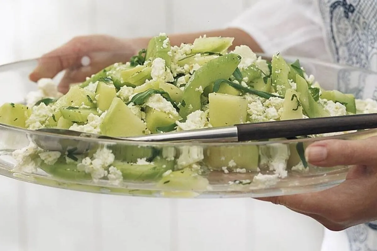 Gurk- och melonsallad