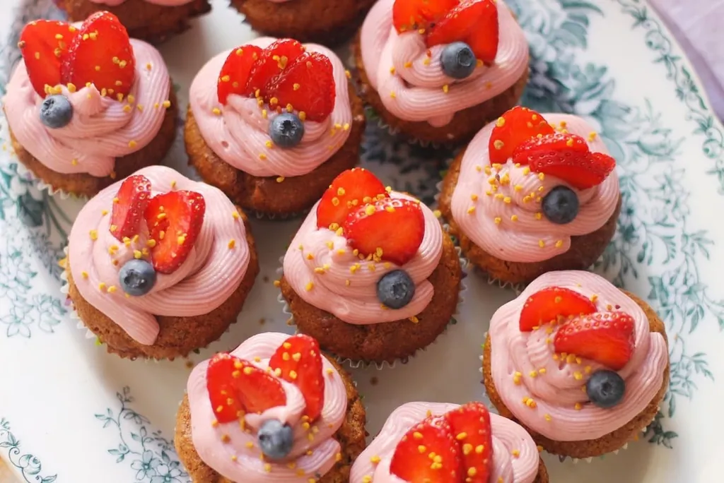 Jordgubbs Cupcakes