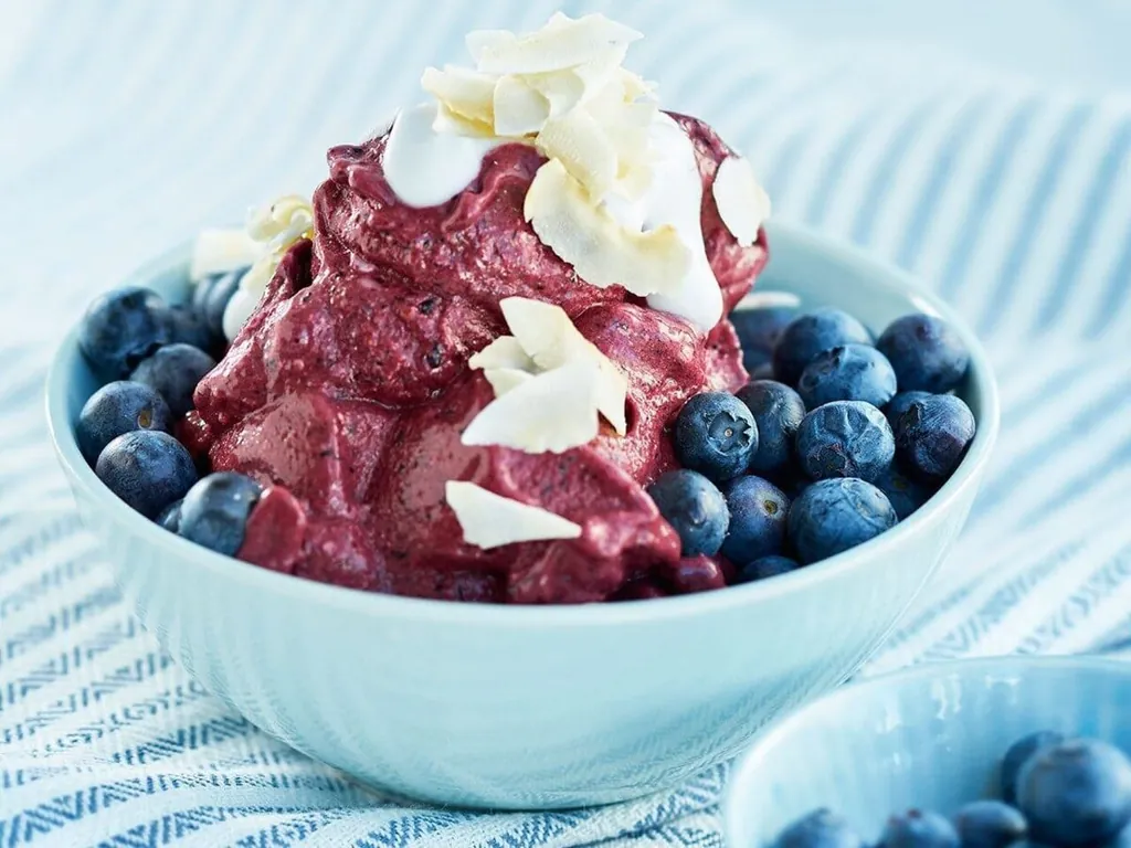 Nice cream med blåbär