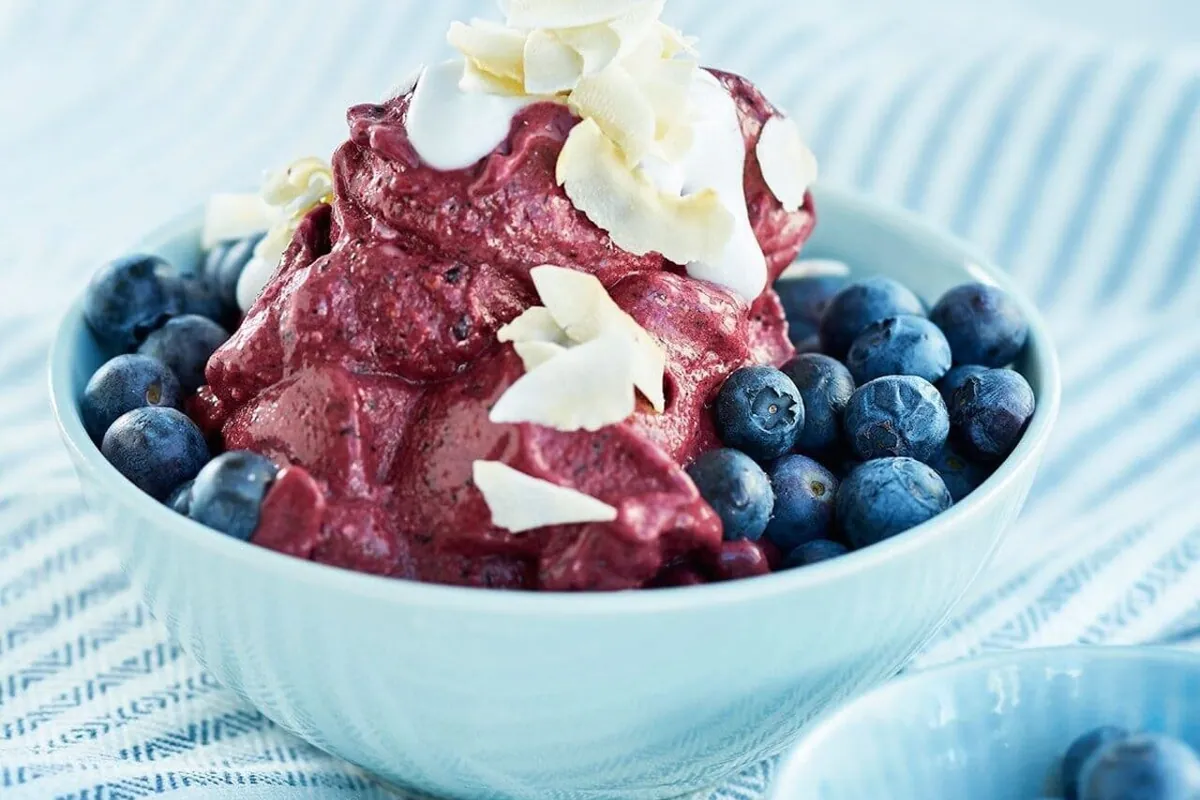 Nice cream med blåbär