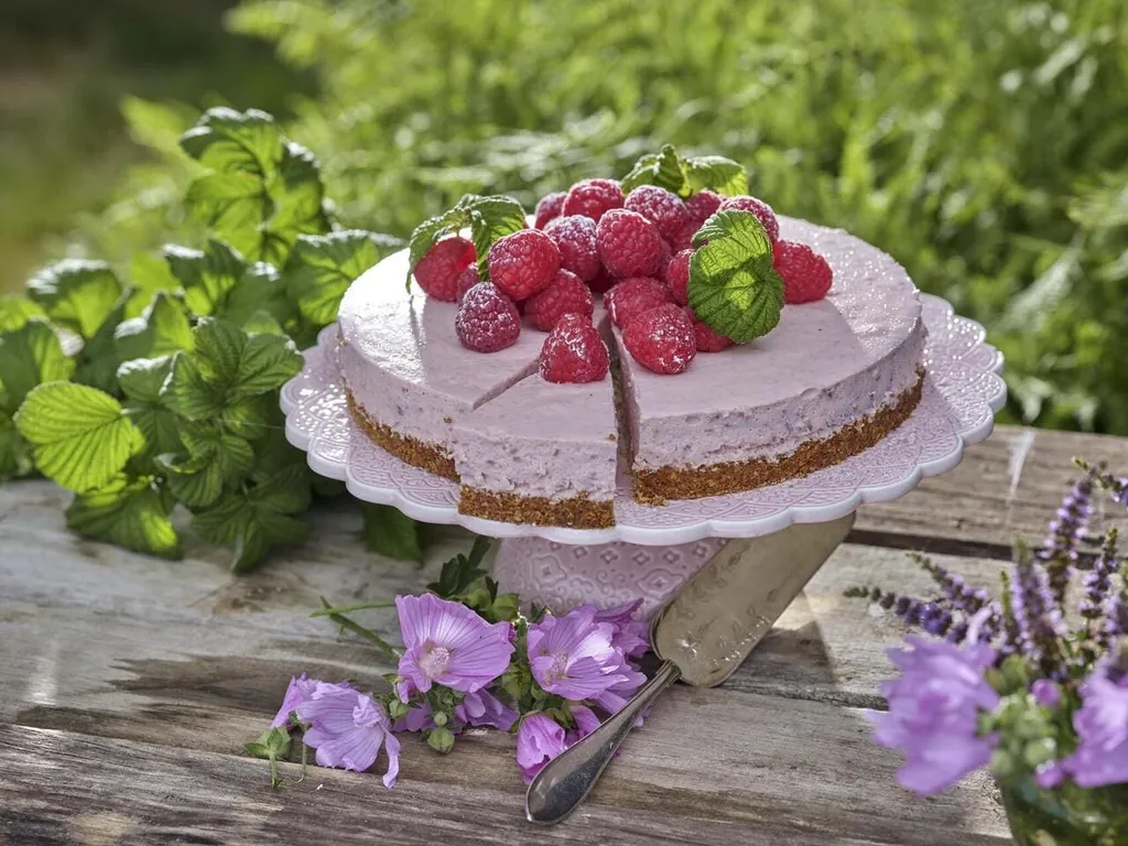 Nyttig halloncheesecake