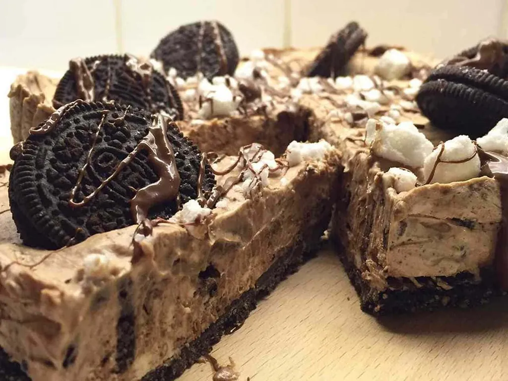 Oreo- och nutellacheesecake