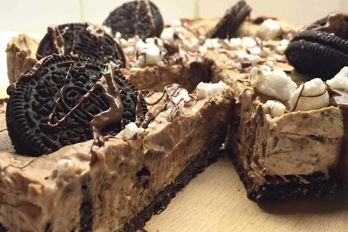 Oreo- och nutellacheesecake