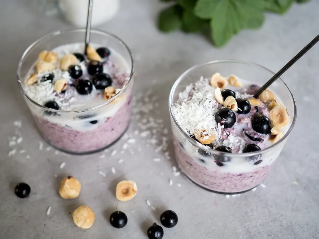 Overnight oats med chiafrön