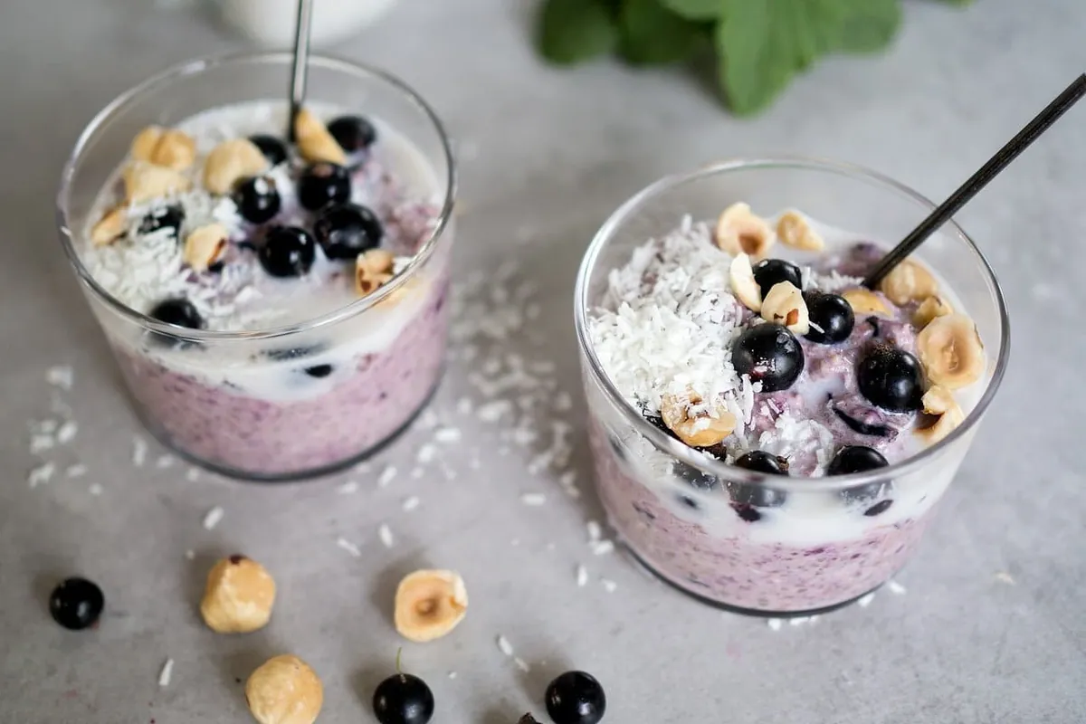 Overnight oats med chiafrön