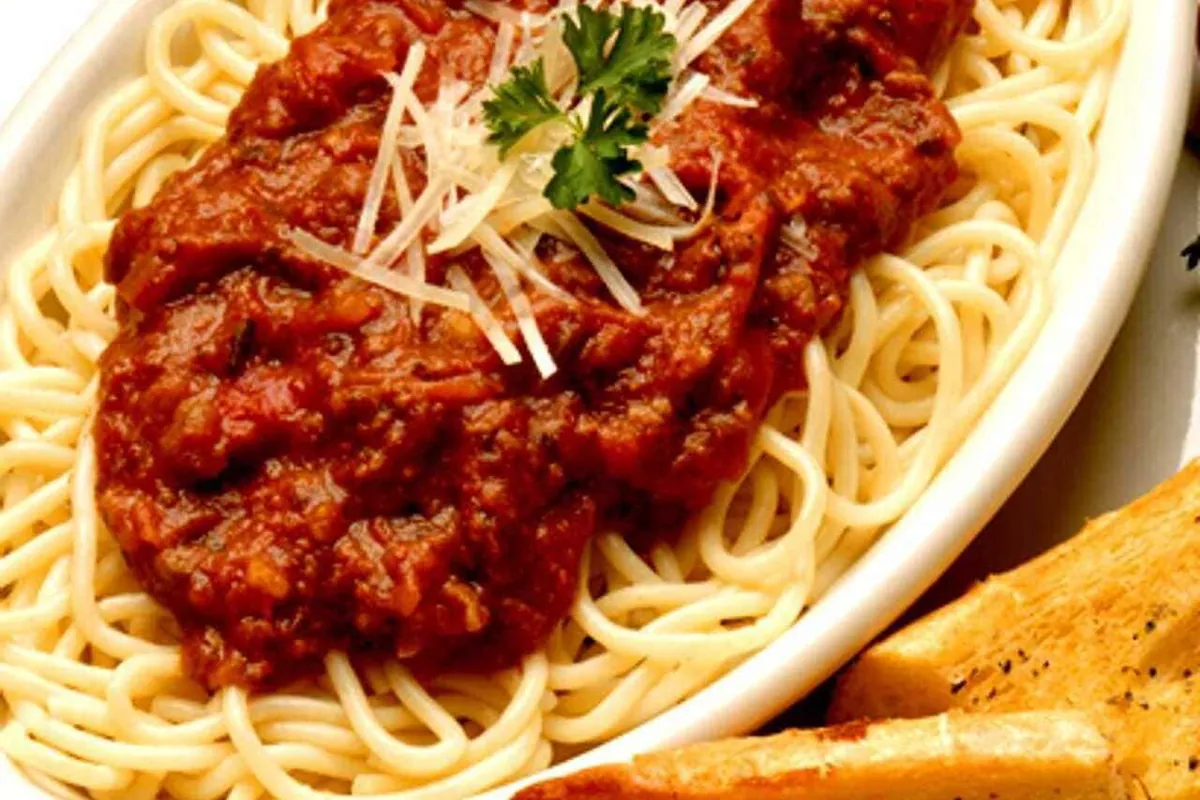 Pasta bolognese med parmesan
