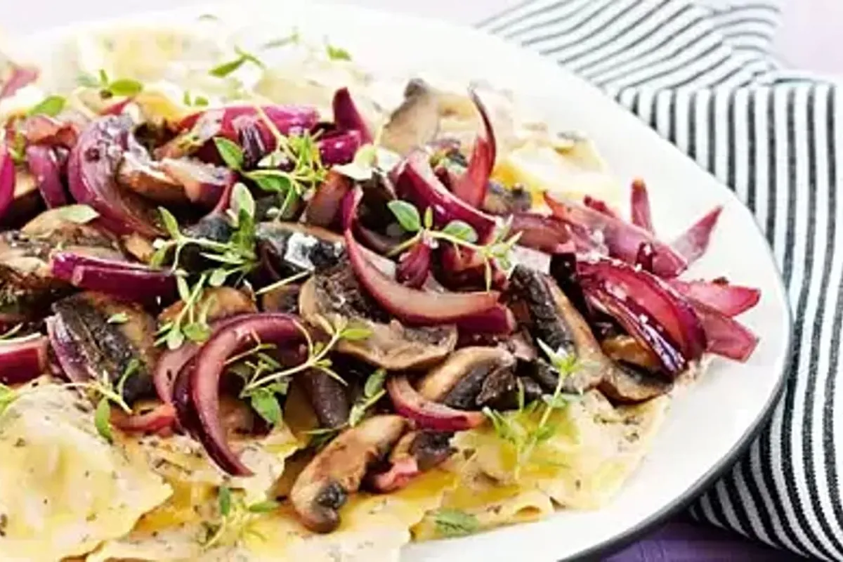 Pasta med svamp & enbär