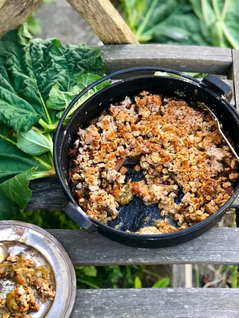 Rabarberpaj med kokossocker