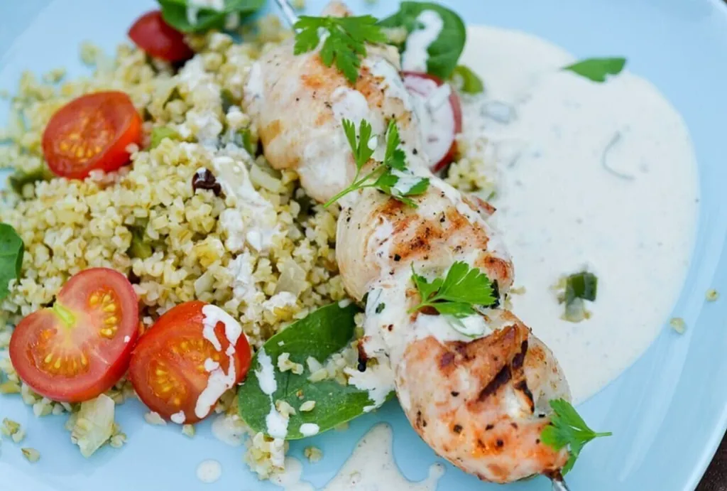 Tandoorispett med bulgursallad