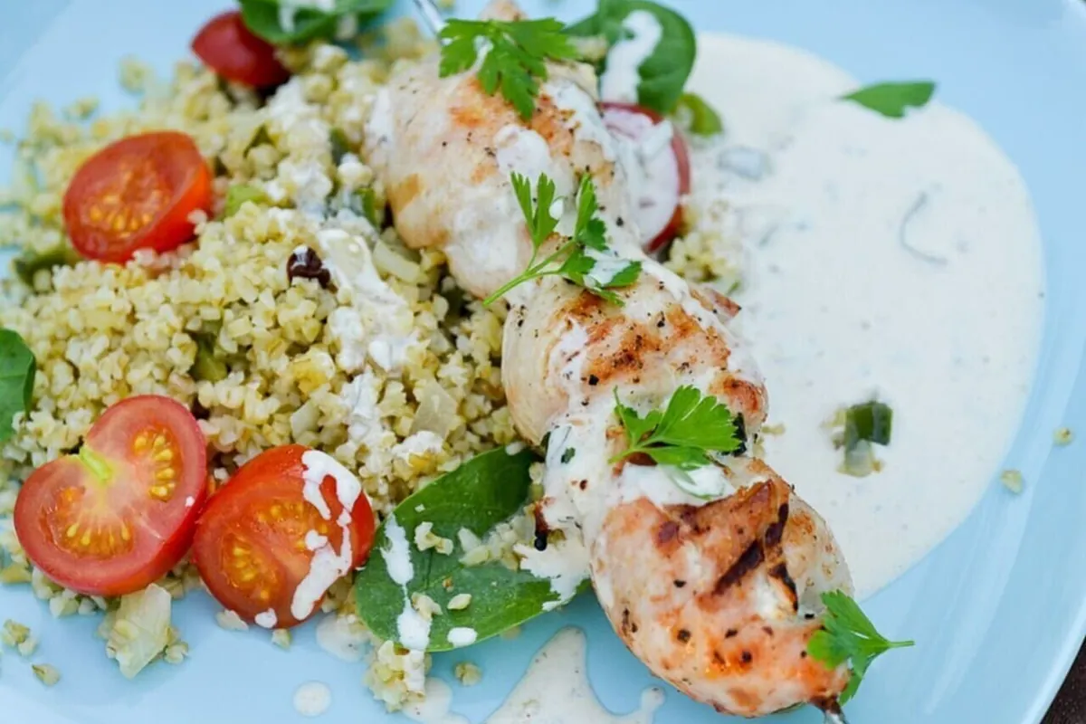 Tandoorispett med bulgursallad