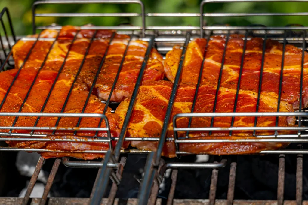 Grillad karré med röd sommarmarinad